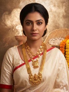 SURJIT SALES Crystal Gold-plated Plated Brass Necklace Set