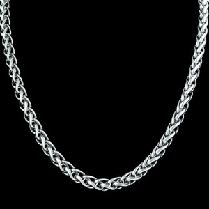 Fashion Frill Silver Chain For Boys Mens Jewellery Neck Chain Silver Chain For Men Silver Plated Stainless Steel Chain
