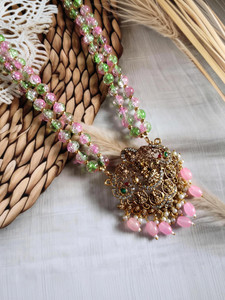 PVG Horizon Traditional Ethnic Trendy Gold-Plated Beads Necklace for Women & Girls Beads Gold-plated Plated Metal Necklace