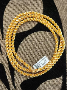 XERMI 1 gram High Quality Indian Polished “20” Inches Gold Chain for Men and boy Alloy Chain