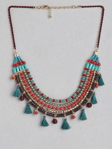 RICHEERA Gold-Plated Pom-Pom Necklace Gold-plated Plated Metal Necklace