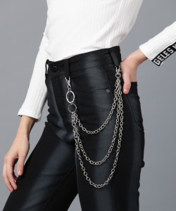 Its 4 You Jean Chain, Trouser Chain,Side Pants Chain For Mens And Womens Sterling Silver Plated Stainless Steel Chain