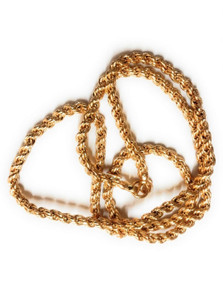 SATYASRI 1 gram gold femous chain for women's & girls 30 " inches long chain' Gold-plated Plated Copper Chain