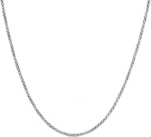 NAKABH Nakabh Premium Stylish Party Collection Jewellery Necklace Boys Men Black Silver Plated Stainless Steel Chain