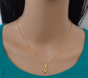 RAMDEV ART FASHION JEWELLERY Stylish chain For women Pearl Gold-plated Plated Brass Necklace