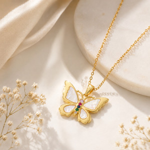 Dressberry Stainless Steel Pendant Chain For Women - Anti Tarnish I Premium Gold Plating Gold-plated Plated Stainless Steel Chain