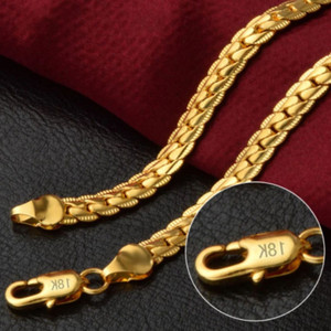 Litchi Litchi Gold Plated Men's/Women's Chain with Lobster Clasp, 22 inches Stainless Steel Chain