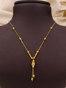 S K D J Fancy Necklace For Girls Fancy Women Necklaces & Chains Beads Gold-plated Plated Brass Necklace