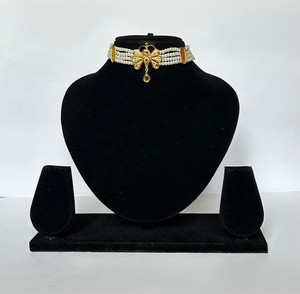 सोंमी स्टोर Choker पर्ल गोल्ड प्लेटेड तांबा चोकर