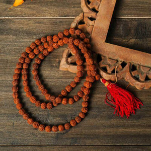 mypoojabox Natural 5 Mukhi Rudraksha Mala Rudraksha Chain