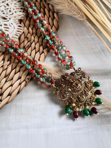 PVG Horizon Traditional Ethnic Trendy Gold-Plated Beads Necklace for Women & Girls Beads Gold-plated Plated Metal Necklace