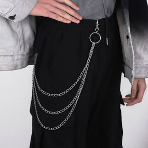 TIYAAZ 3 Layer jeans chain Stainless Steel Chain