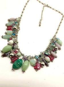 DCA Charms Western Stylish Boho Fashion Jewellery For Women and Girls Glass Necklace