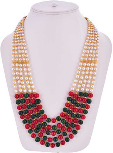 MALUK SHRINGAR Mother of Pearl Brass Plated Brass Necklace