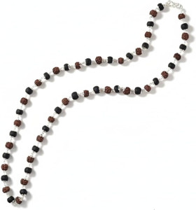 VIBESLE Rudraksha & Karungali Mala | Certified Karungali Wood Necklace