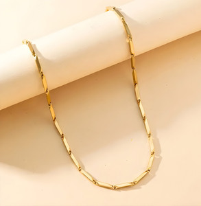 Minprice Silk Design Stainless Steel Micro Gold Plated Neck Chain Sterling Silver Plated Alloy Chain