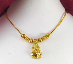 AFJ GOLD One Gram Gold Plated Traditional Trendy Stylish Necklace. Gold-plated Plated Copper Necklace