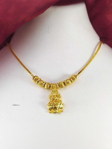 AFJ GOLD One Gram Gold Plated Traditional Trendy Stylish Necklace. Gold-plated Plated Copper Necklace