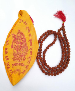 AKNaturals Rudraksha Mala for Men Original 108 Beads | Rudraksha Mala for Women लकड़ी चेन
