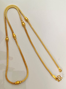 HN JEWELLERY One Gram Gold Designer Fancy Necklace For Women 24 In Long Gold-plated Plated Brass Chain