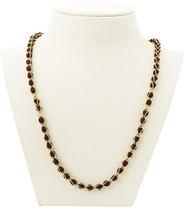 numeroastro Rudraksha Mala With Gold Plated Chain Gold-plated Plated Alloy Chain
