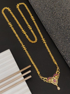 Princy Enterprise Brass High Gold plated Micro Old Rava chain Ako loket Mother of Pearl Gold-plated Plated Brass Necklace Set