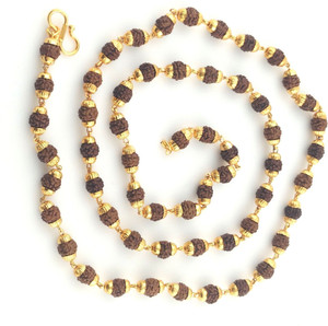 JH jewellery rudraksh mala Gold-plated Plated Brass Chain