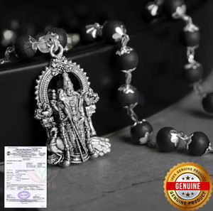 VIBESLE Lab Test Certification - Authentic Black Ebony Wood 54 Beads Silver Cap Wood Necklace