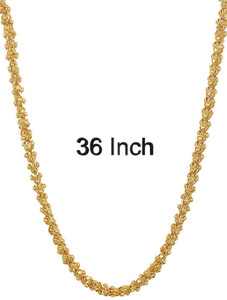 TANVI J Bokul Chain 36 Inch Gold-plated Plated Copper Chain
