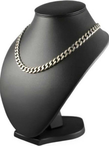 Dwarka Designs Silver Chain for Men and Women Platinum Plated Silver Chain (22 inch) Pearl Platinum Plated Stainless Steel Chain