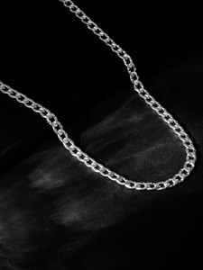 GIVA 925 Silver Bravura Chain for Him| Gift for Men|Lifetime Plating|6 Month Warranty Rhodium Plated Sterling Silver Chain