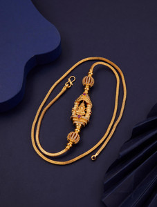 VR Fashion HUB American Diamond 24 inch Mugappu chain For Women Diamond Gold-plated Plated Copper Chain