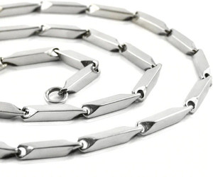 SILVERISH Platinum Plated Silver Chain for Men and Women Everyday Party Wear Chain (4mm ) Platinum Plated Stainless Steel Chain
