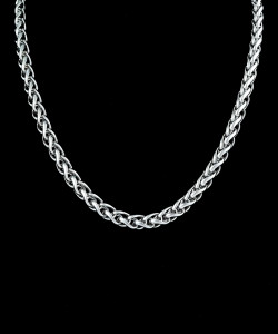 Fashion Frill Silver Chain For Boys Mens Jewellery Neck Chain Silver Chain For Men Silver Plated Stainless Steel Chain