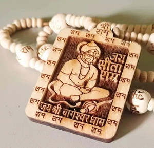 nagaana Bageshwar Dham Mala For Tulsi Beads Hanuman ji Original Tulsi Kanthi Wood Chain
