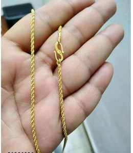 Pitaamaa Pitaamaa Gold Plated Chain For Boys / Man (23 inch)Water & Sweat Proof SVS075 Gold-plated Plated Brass Chain