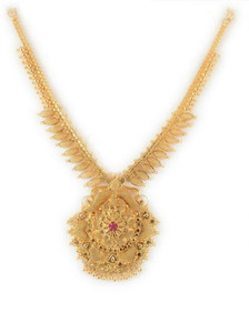 CUTE GOLD One Gram Gold Plated Fashion Traditional Necklace for Women & Girls Gold-plated Plated Copper Necklace