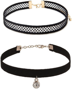 FashMade Pack Of 2 Fabric Choker