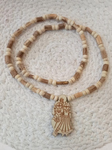 UAS ACHYUTA EXPERT TRADING CO RADHA KRISHNA PENDATE PURE TULSI MALA Wood Chain Set