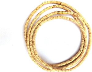 राधे Original Tulsi Kanthi Mala, Two Round, from Vrindavan,(pack of 1) लकड़ी चेन