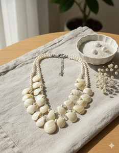 DCA Shell, Glass Necklace