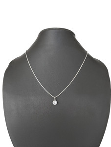 Khushal Beautiful Design Diamond Shape Pendant With Snake Zircon Silver Plated Alloy Necklace