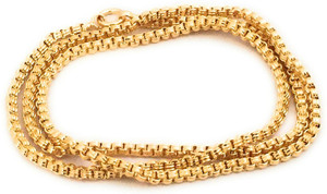 VR Fashion HUB American Diamond Copper Gold Plated 24 Inch Chain For Women Diamond Gold-plated Plated Copper Chain
