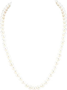 PRIYANSHU INDUSTRIES Pure Mala Original Certified White Pearl 108+1Beads Saccha Moti Necklace Pearl Mother of Pearl Necklace