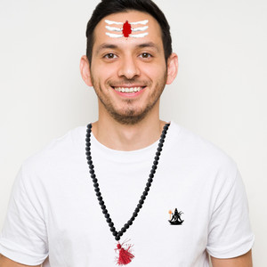 Varaha Shaligram Mala Original Beads JaapMala for Blessings of Lord Shiva-Vishnu-Bhrama Beads Crystal Chain