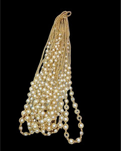 MARWARI TRADERS Marwari traders moti mala for Swagat mala for Barati set of 20 white Brass Chain