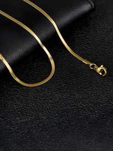 JUNKY JEWEL Latest Anti Tarnish Snake Chain Design Gold Chain For Men Artificial Neck Chain Gold-plated Plated Stainless Steel Chain