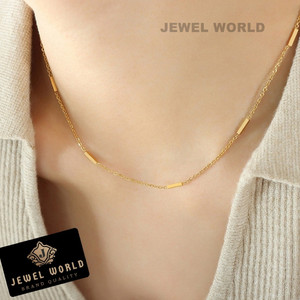 Jewel WORLD Stylish necklace chain for girls & women Cubic Zirconia Gold-plated Plated Brass, Alloy Chain