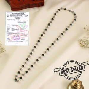 VIBESLE OM Bead Karungali Mala OM symbol carries cosmic sound vibrations that help Beads Wood Necklace