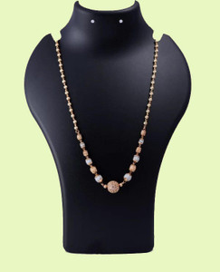 Rajasthani Juwelen Cubic Zirconia Gold-plated Plated Brass, Alloy Necklace